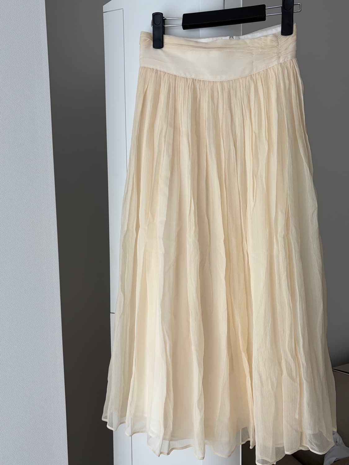 (새상품) 라벨르블랑 실리아 스커트 연베이지 26 상품이미지3