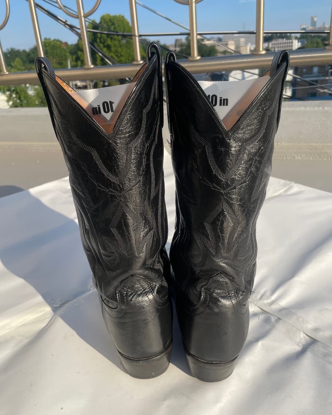 Lucchese 2000 CowBoy Boots Black 10.5D 상품이미지3