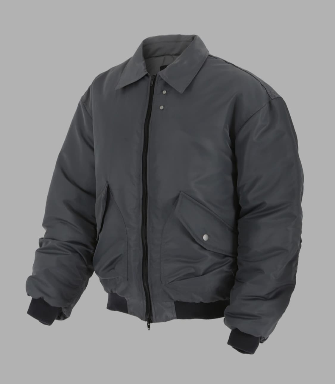 로어링라드 크롭 봄버 ma-1 그레이 M 상품이미지3