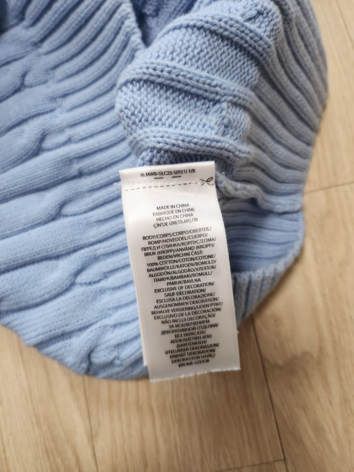 폴로랄프로렌 케이블반팔니트 (L 상품이미지10