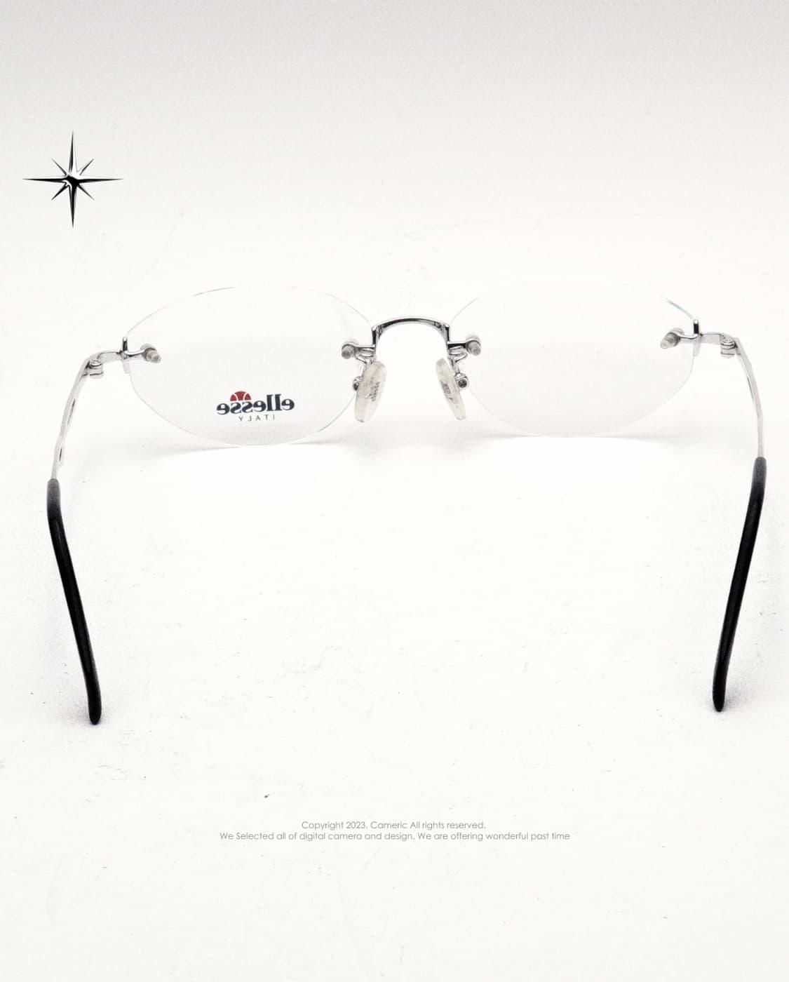 (Made in Japan)🔗Ellesse 무테 실버 빈티지 안경🖤 상품이미지7