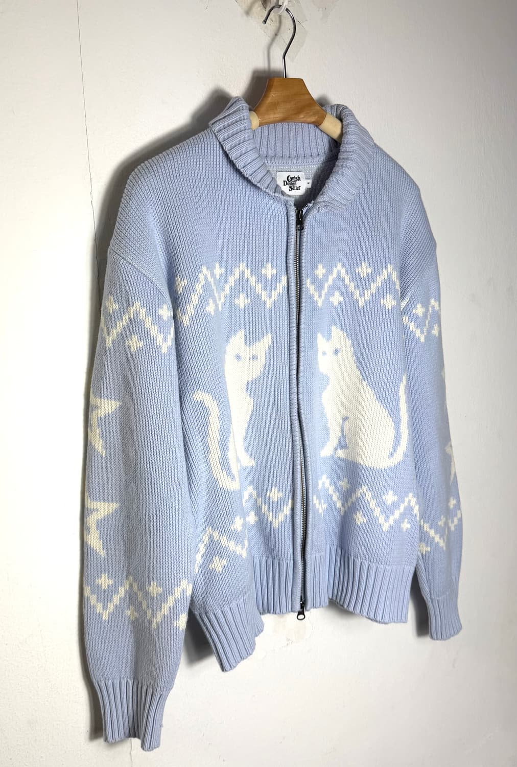 카비시 카비시니트 코위찬 니트집업  상품이미지1