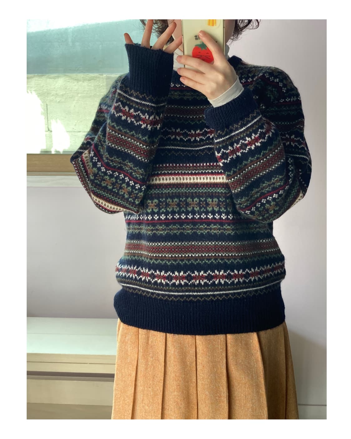 made in japan) 네이비 울니트 상품이미지3