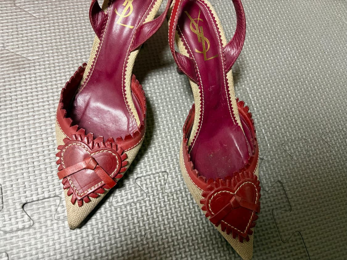 입생로랑 정품 올드스쿨 하트 힐 245-250 상품이미지1