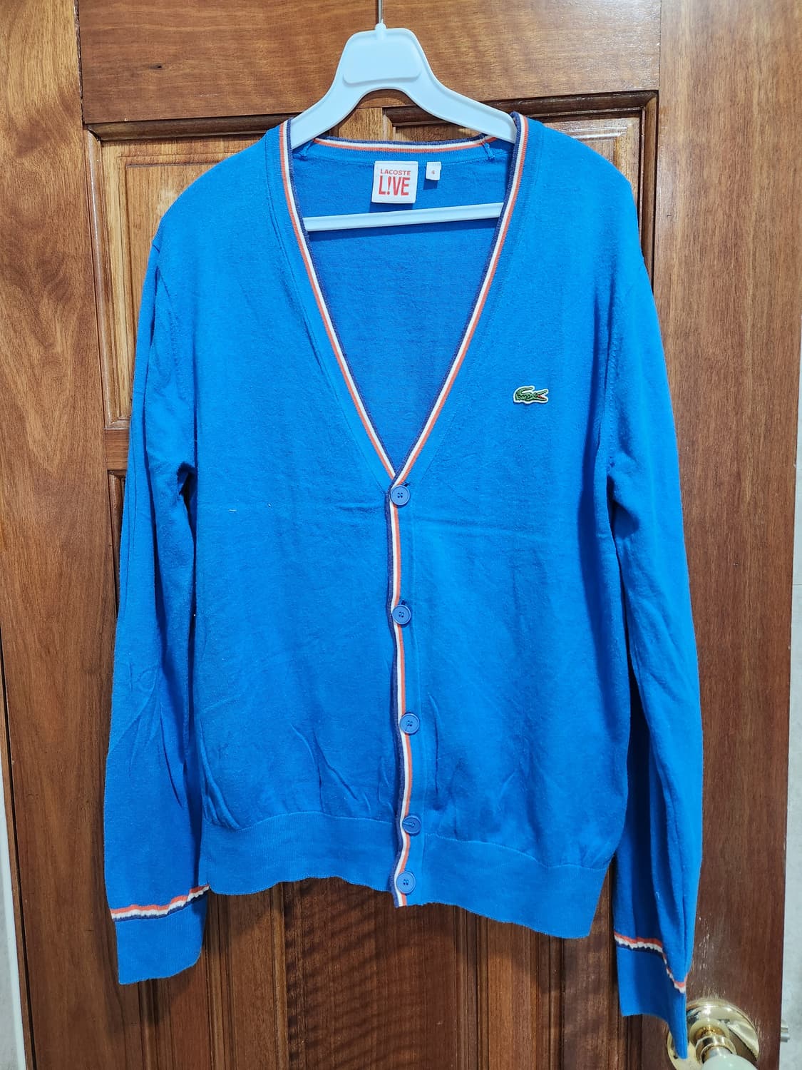 라코스테 라이브 울코튼 가디건 상품이미지1