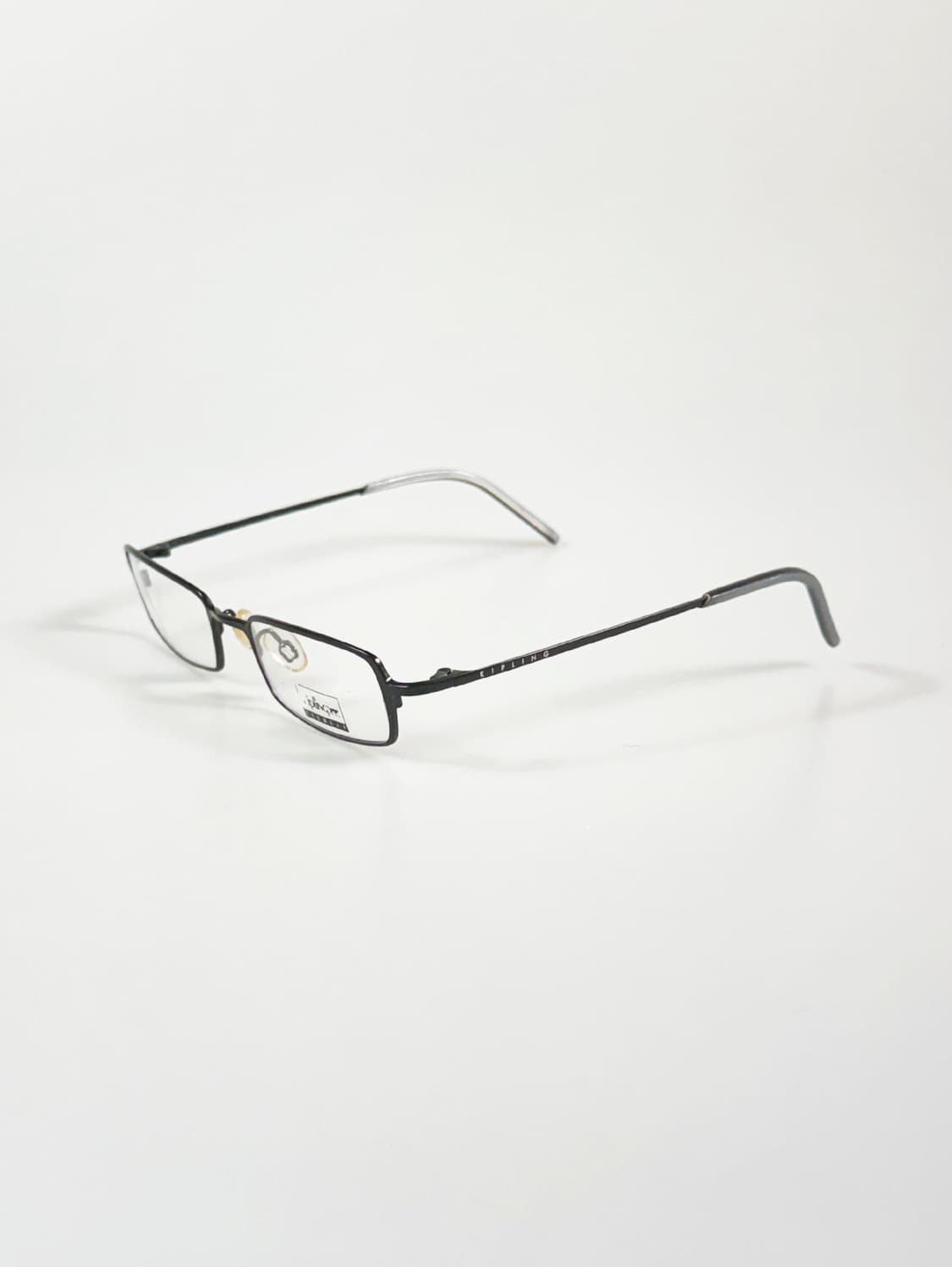 KIPLING 블랙 슬림 스퀘어 메탈 빈티지 안경 상품이미지3