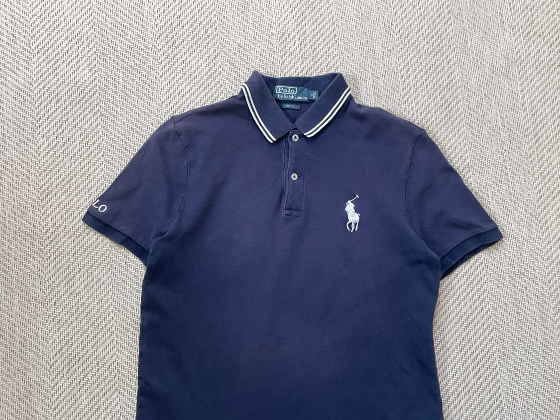 폴로랄프로렌 네이비 카라 반팔티셔츠 상품이미지3