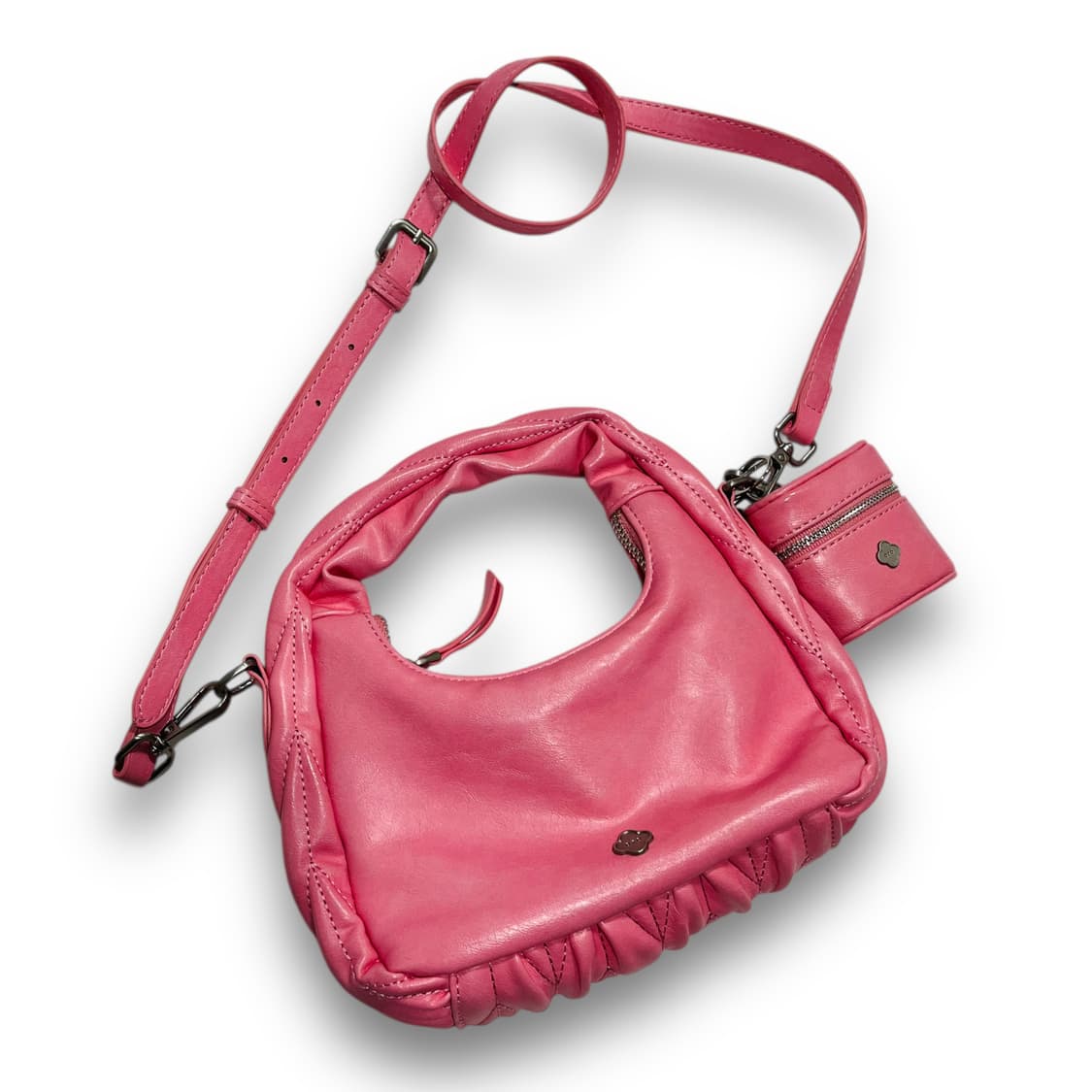 오로 퀼팅 핑크 미니 크로스백 상품이미지1