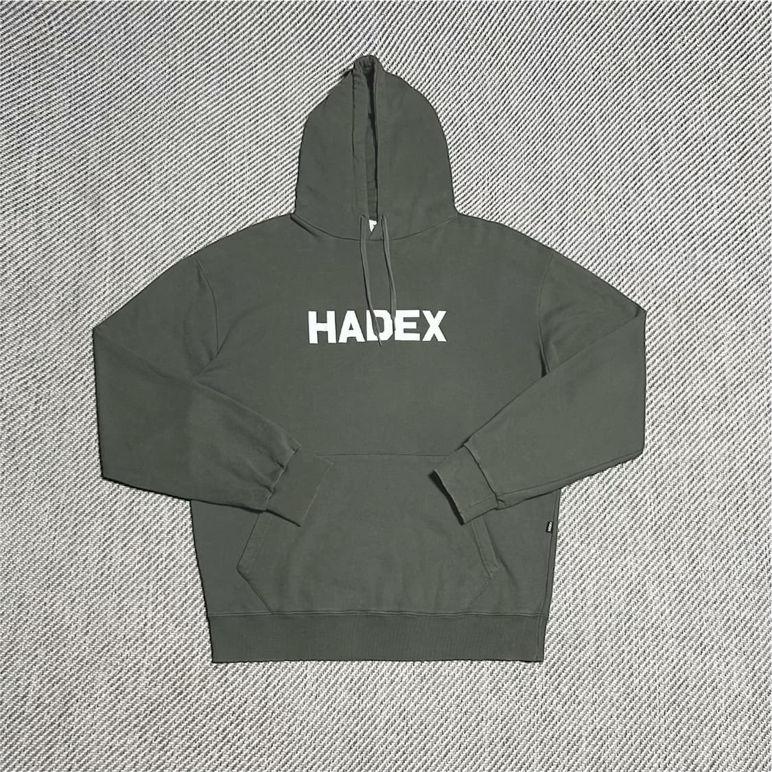 [XL] Hadex 카키 오버핏 후드티 상품이미지1