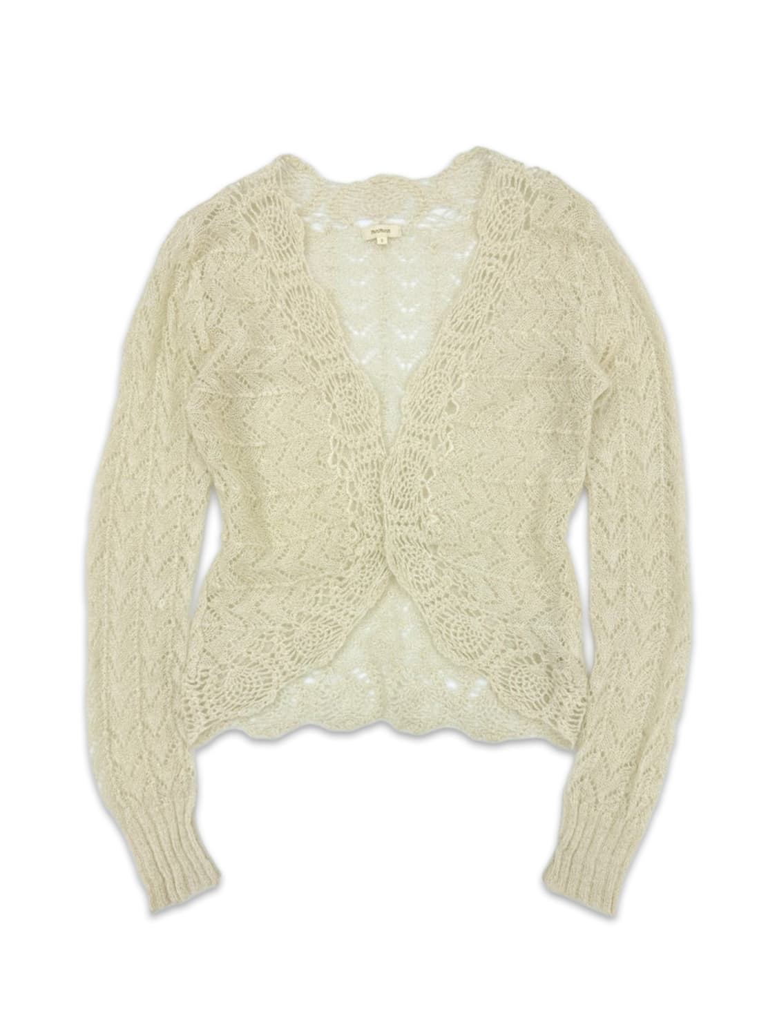 빈티지 Hushush 아이보리 레이어드 레이스 가디건 상품이미지1