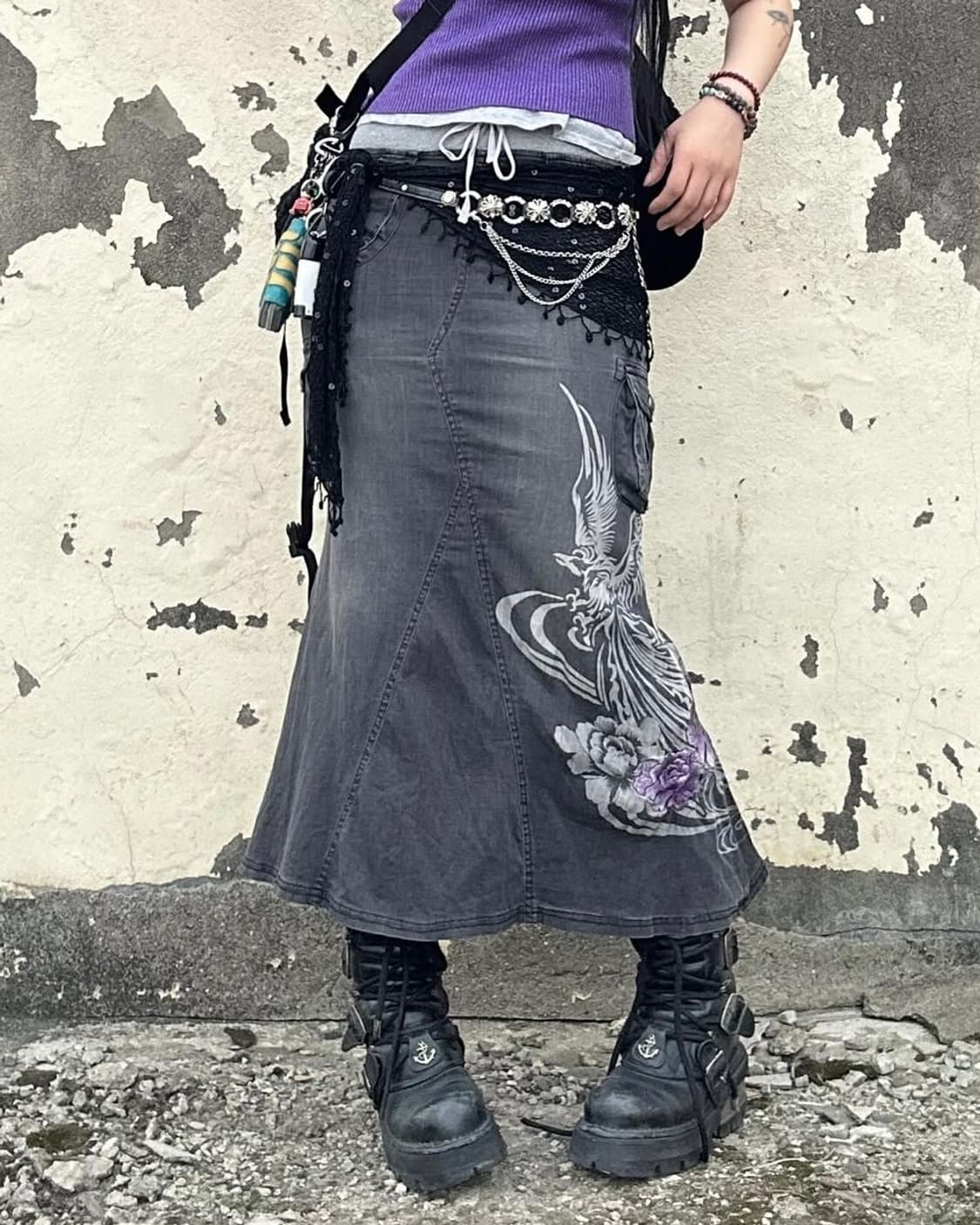 karakuri tamashii oriental long skirt 상품이미지4