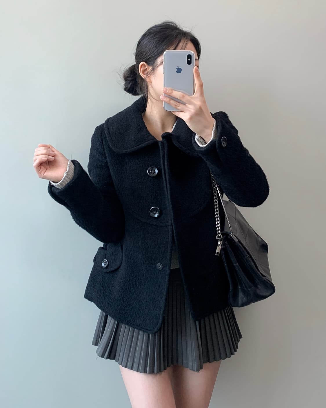 빈티지 울 알파카 숏 코트  상품이미지2