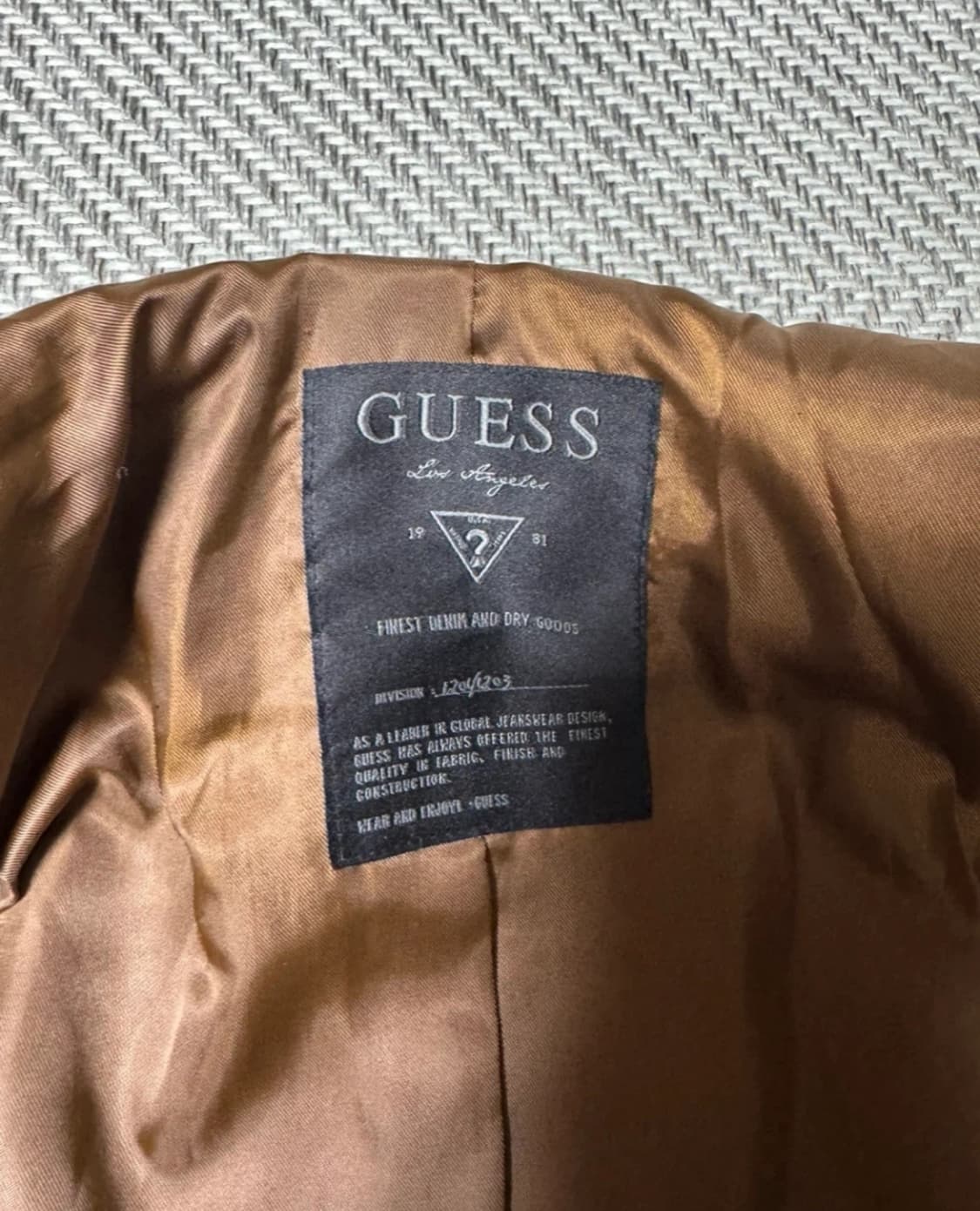 Guess 게스 리얼 양 가죽 자켓 XL 상품이미지1