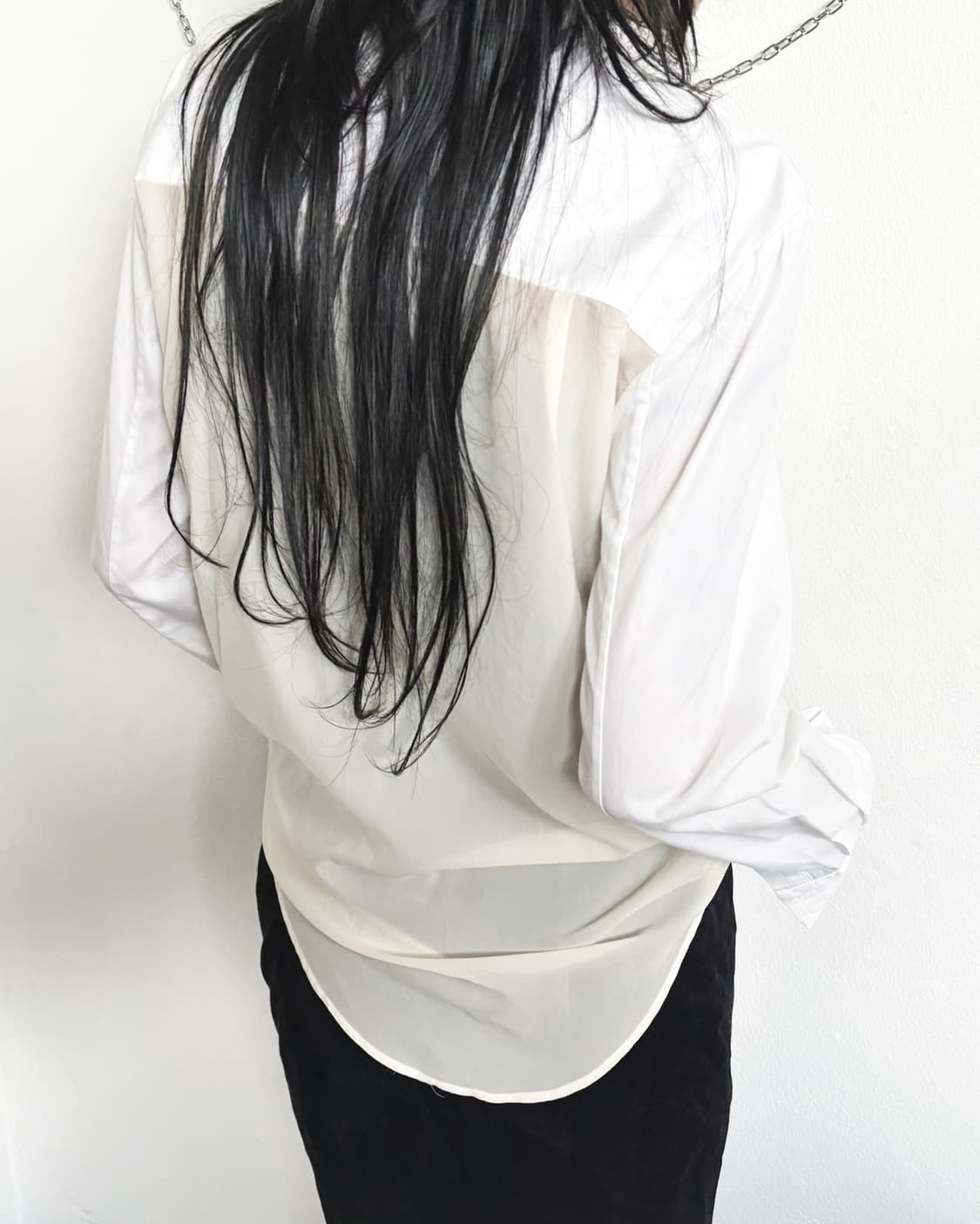 후세인 살라얀 백 시스루 셔츠 상품이미지2