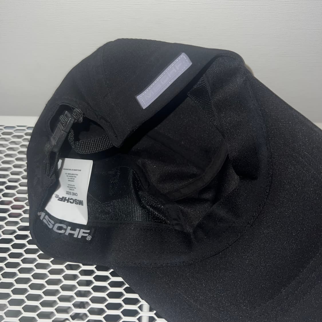 미스치프 롬버스 캡 모자 블랙 상품이미지4