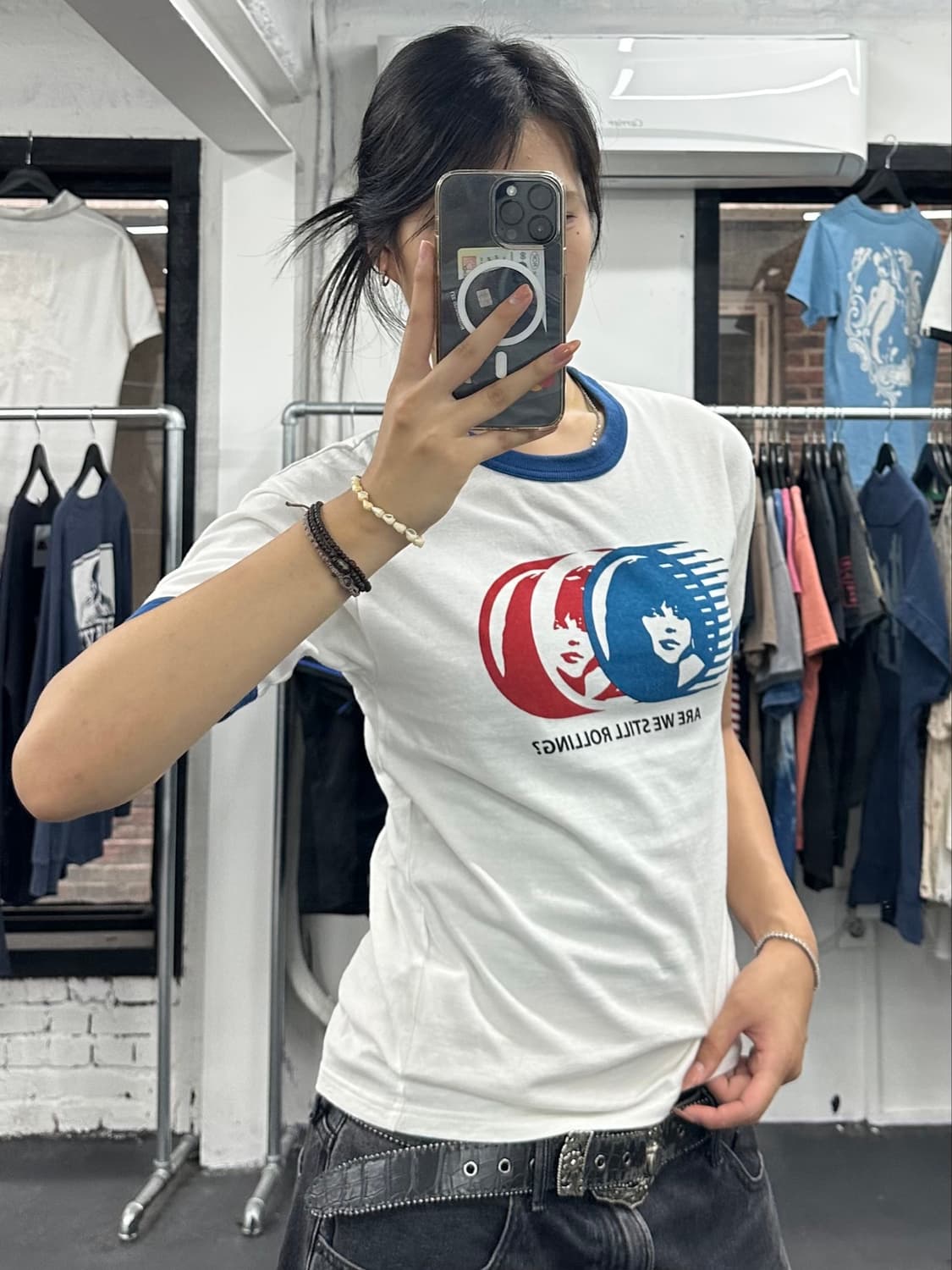 히스테릭 글래머 히스걸 링거 티셔츠 상품이미지2