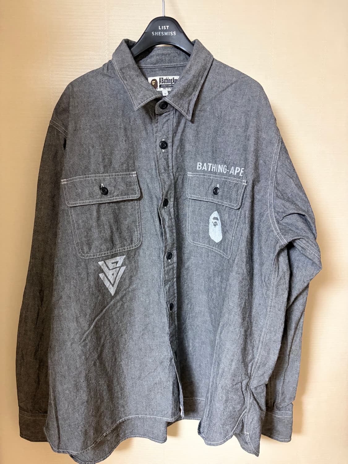 [L] 베이프 워크셔츠 상품이미지1