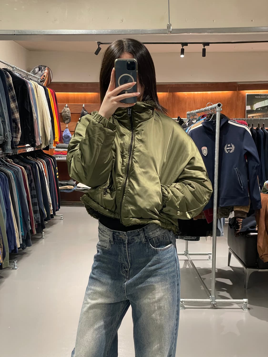 ZARA women 크롭 리버시블 플리스 자켓 상품이미지2