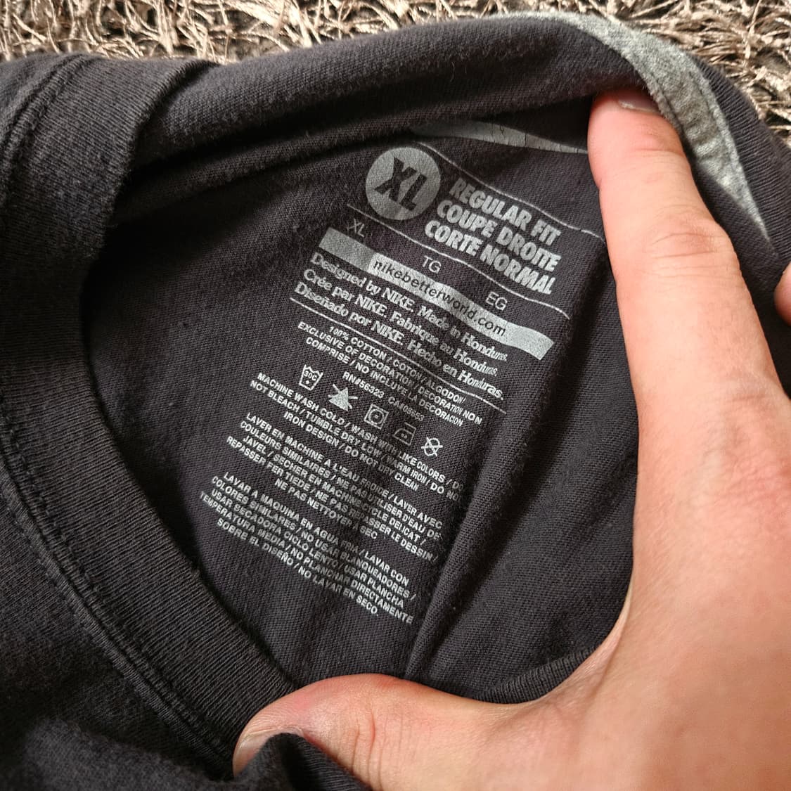 나이키(Nike) 빅 스우시 차콜 루즈핏 반팔티셔츠 XL 상품이미지4