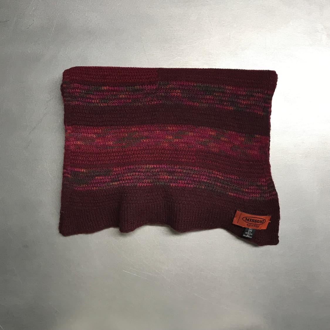 미쏘니 버건디 머플러 상품이미지2