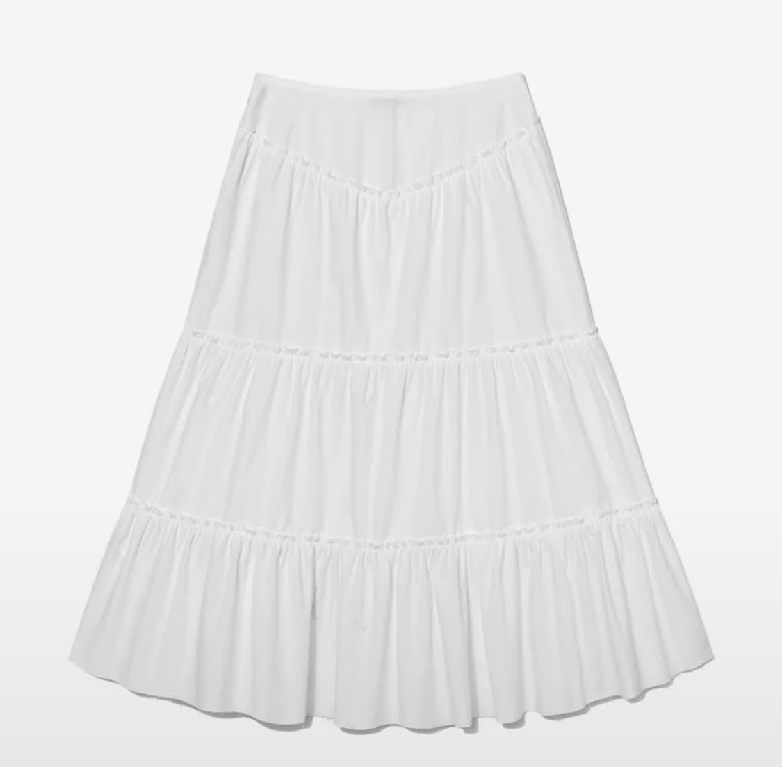 RODEO TIERED RUFFLE SKIRT(WHITE) 상품이미지2