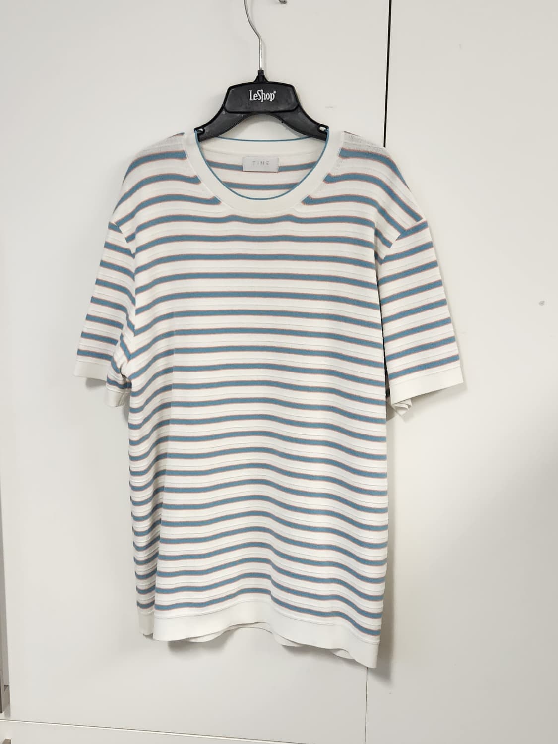 타임 스트라이프 반팔 티셔츠 L  (95-100) 상품이미지1
