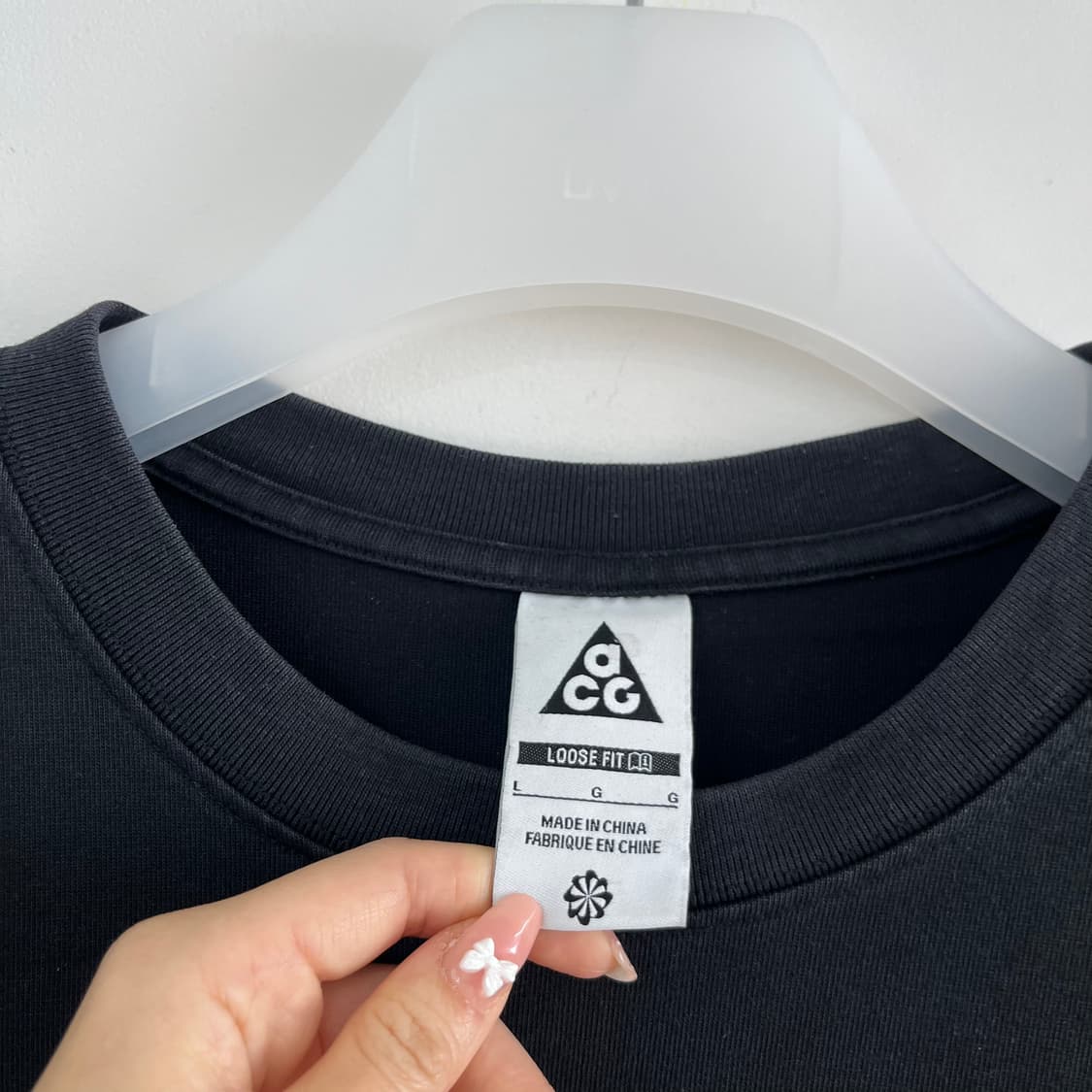 나이키 ACG 자수로고 블랙 반팔 티셔츠 상품이미지5