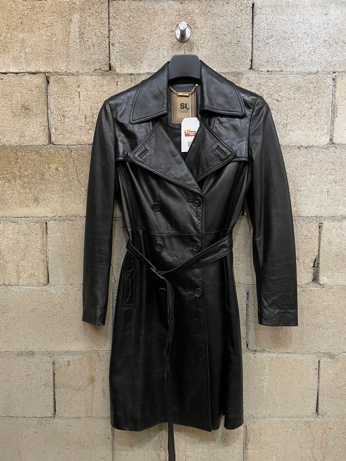 빈티지 레더 트렌치 코트  상품이미지1