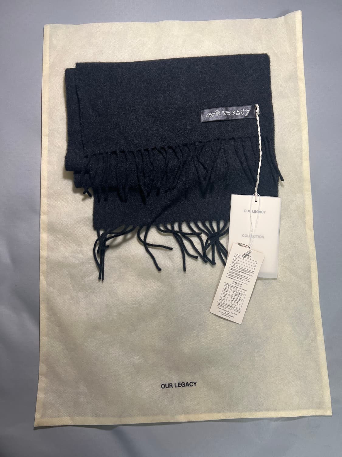 Our Legacy Charcoal Woven Scarf  상품이미지1