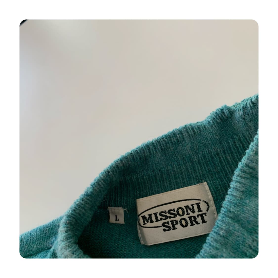 (MISSONI)미쏘니 민트 레인보우 니트 상품이미지8