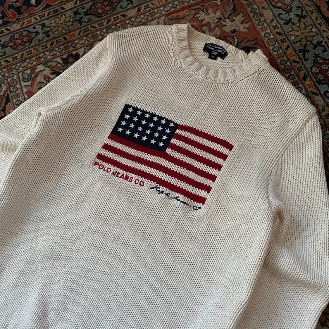 🌊Polo jeans flag cotton knit 상품이미지3