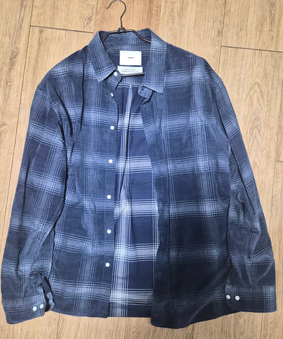 퍼렌 릴렉스드 코듀로이 셔츠 2사이즈 100-105 상품이미지3