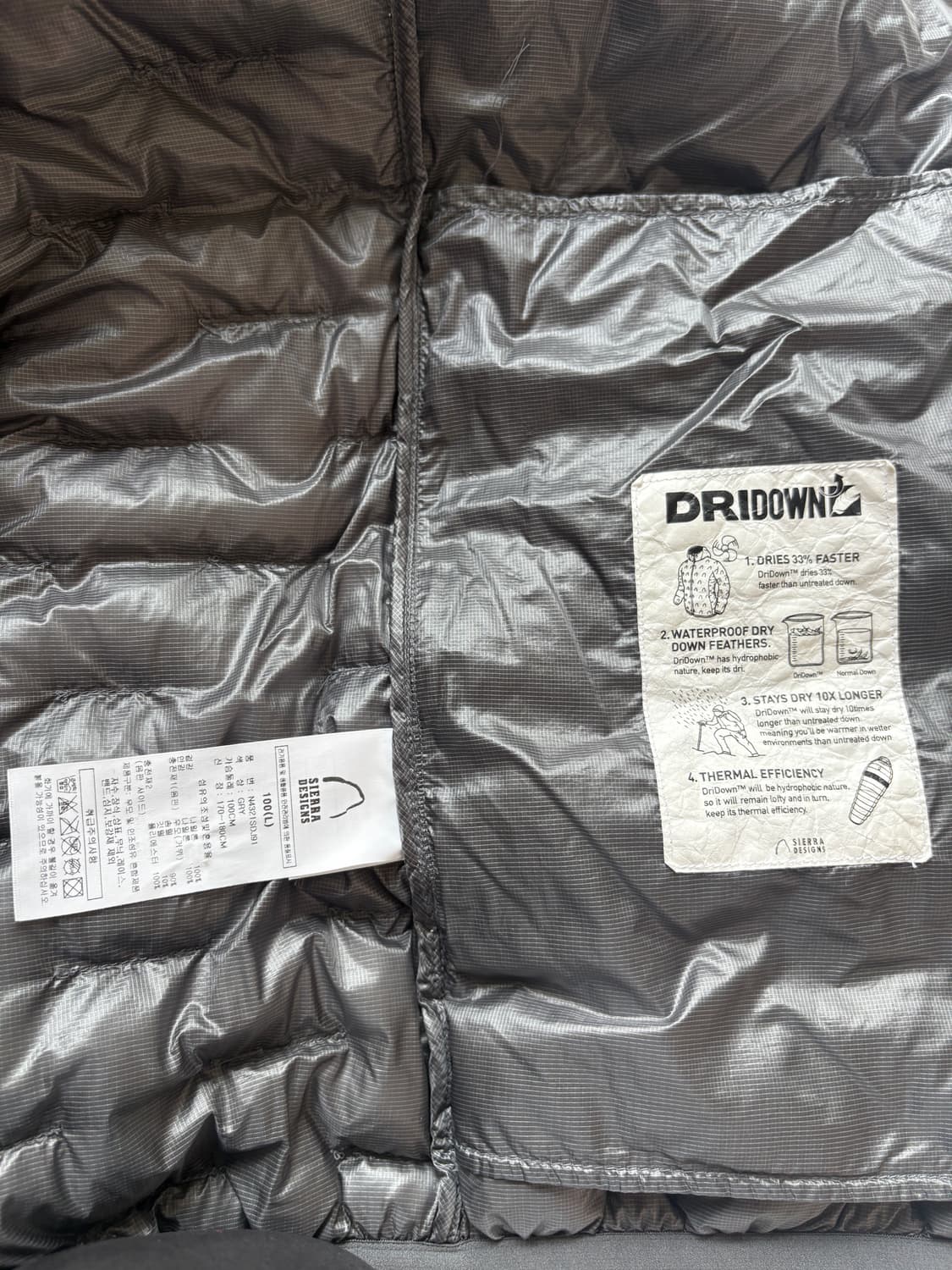 시에라디자인 하프돔 패딩  상품이미지4