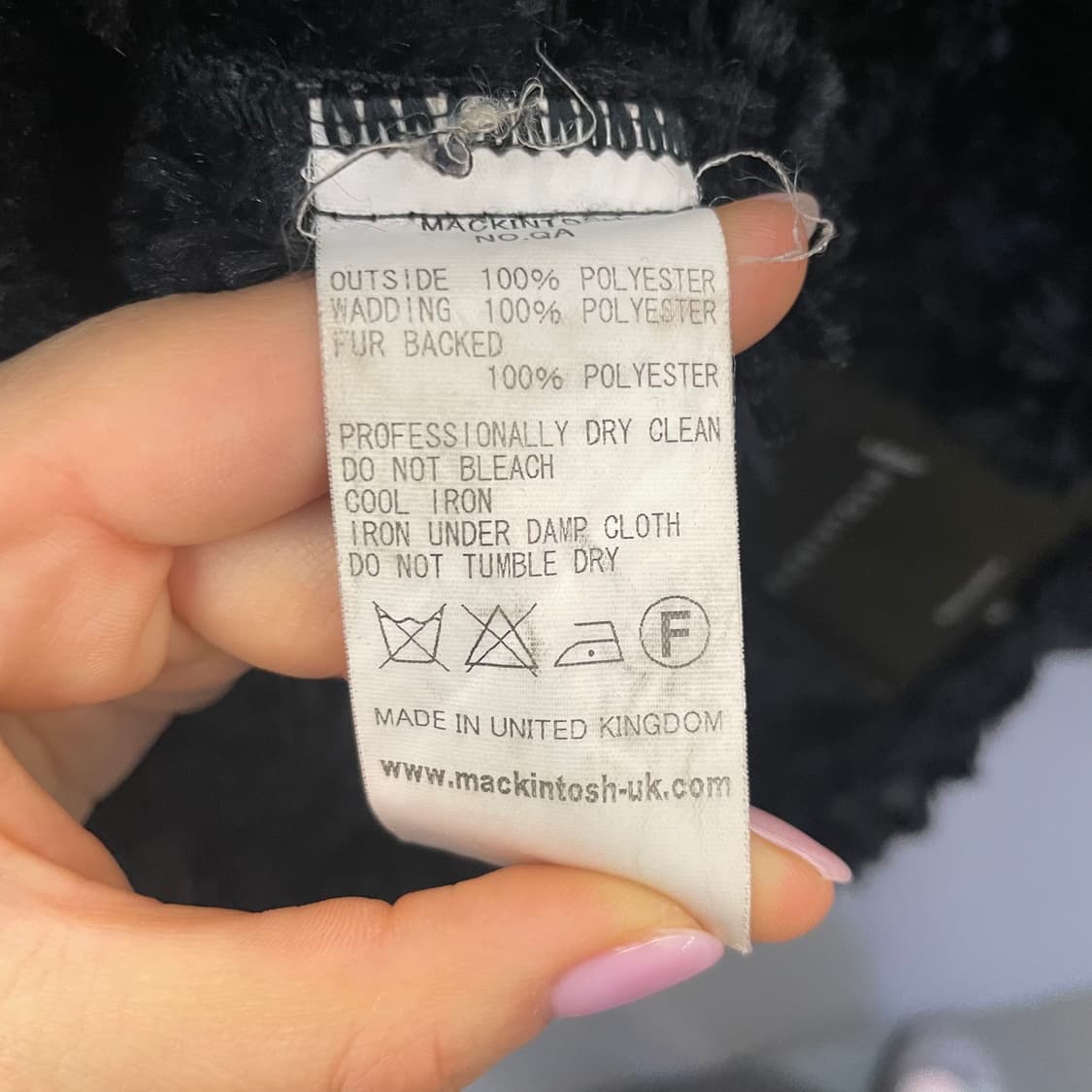 매킨토시 스코트랜드 블랙 안감퍼 헤비 퀄팅 롱 자켓 점퍼 상품이미지6