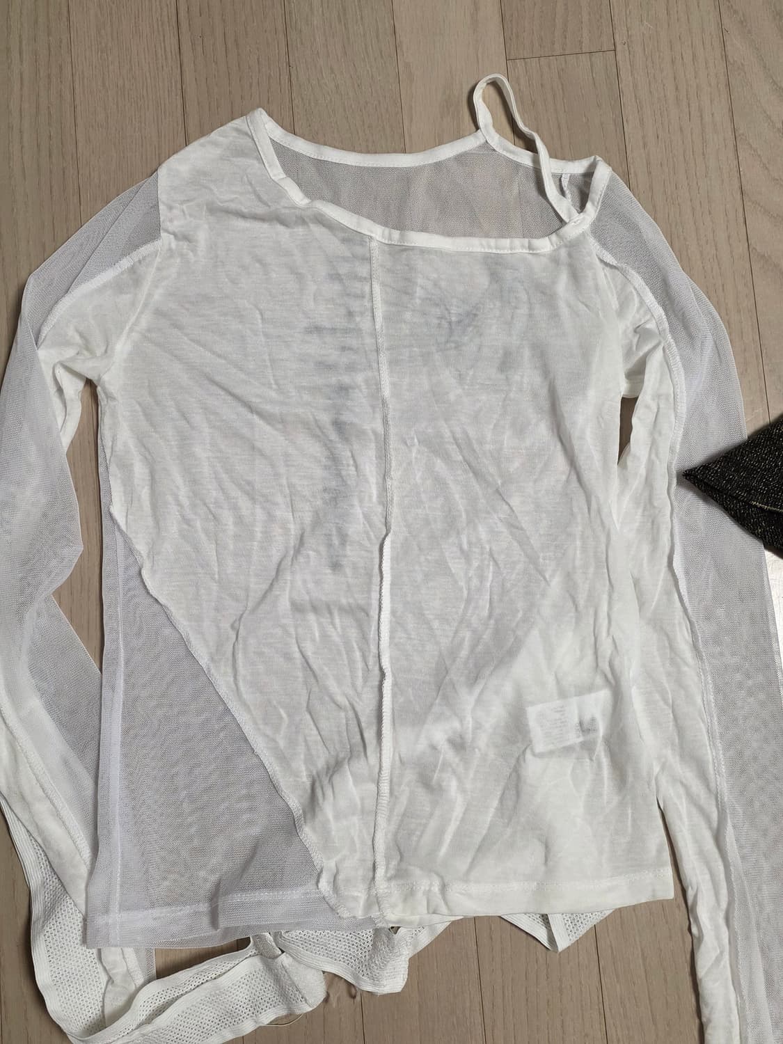 OJOS Bandage Mesh T-shirt / White 상품이미지1