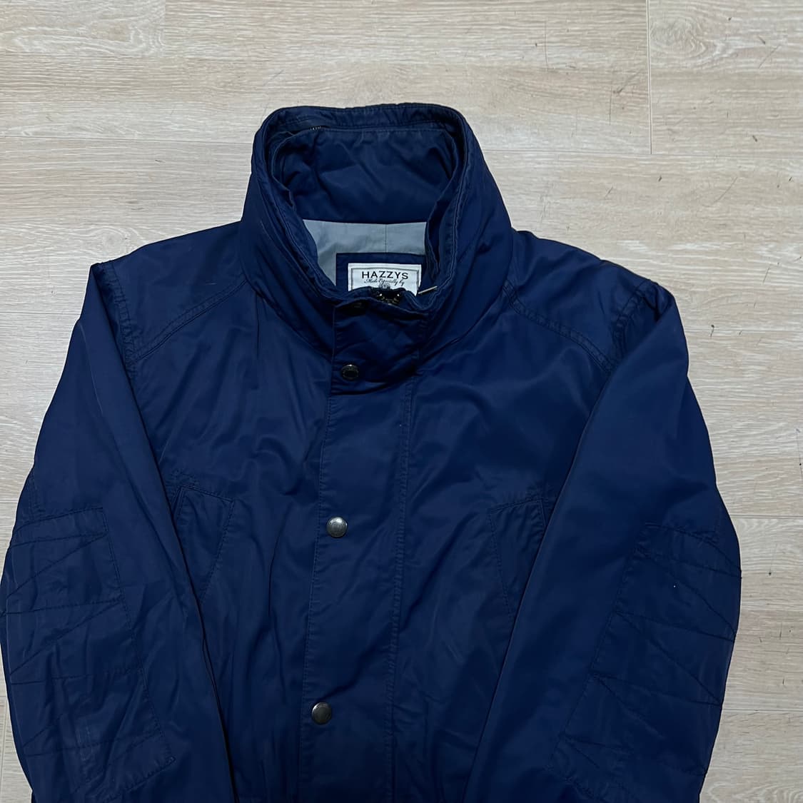 헤지스 남성 스탠드넥 카라 코튼 집업자켓 [네이비] L/100 상품이미지2