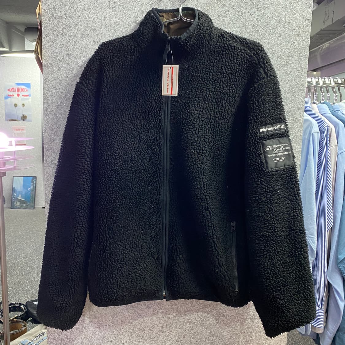 디스이즈네버댓 카모 리버시블 후리스 패딩 B3630 상품이미지7