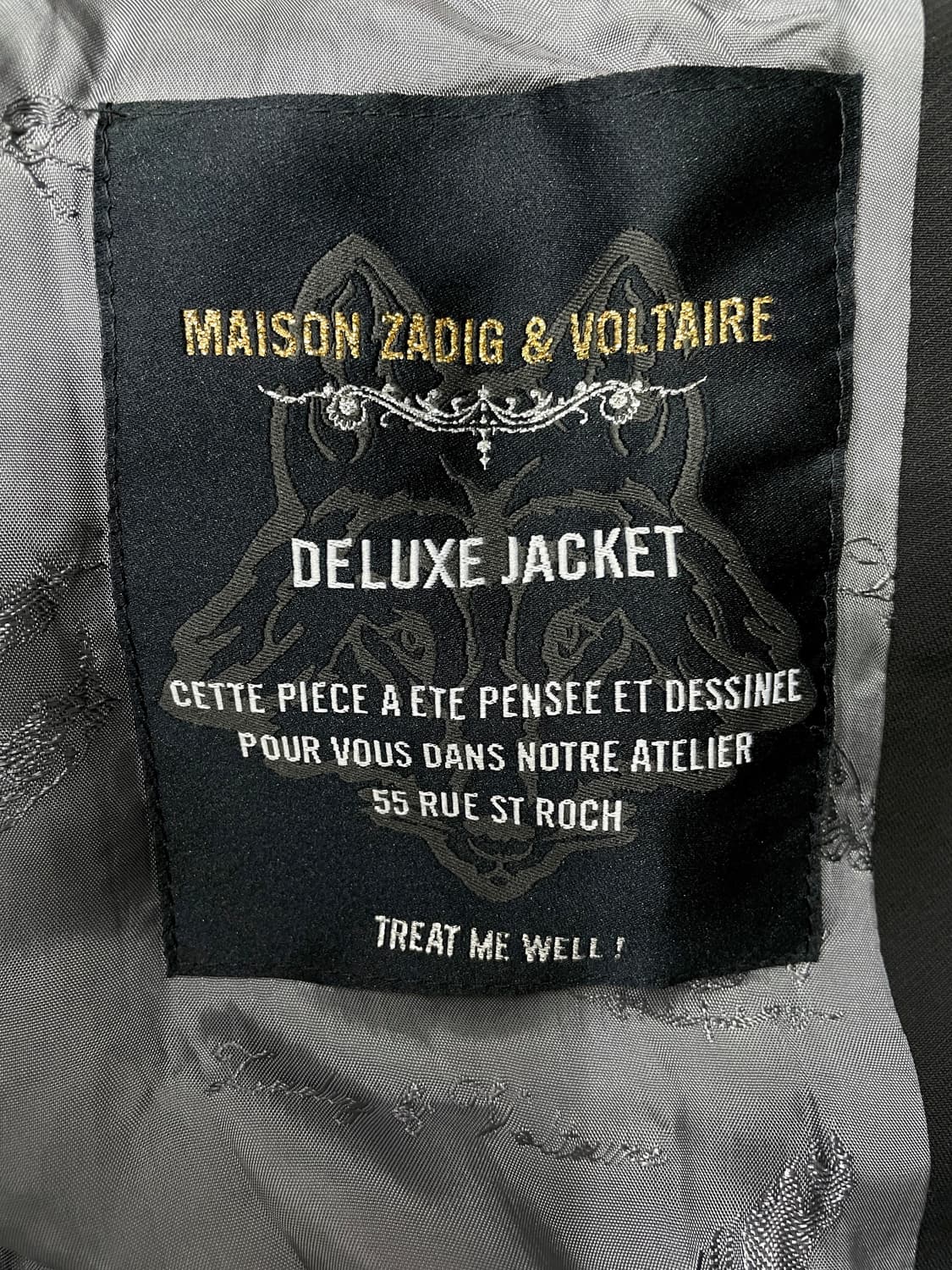 쟈딕앤볼테르 더블 트렌치 코트 세미슬림핏 블랙 상품이미지4