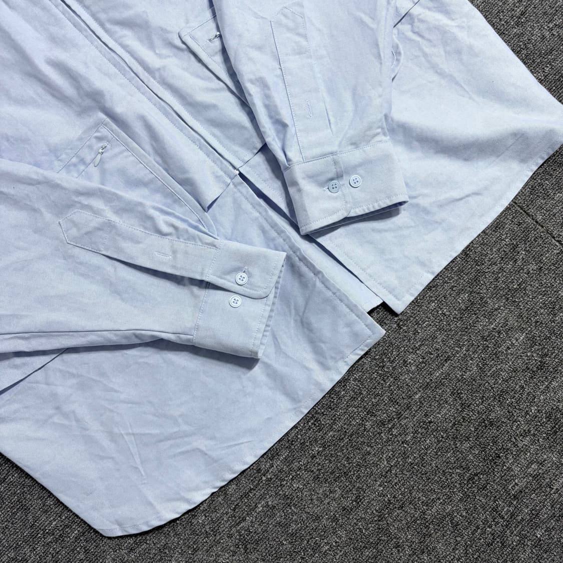 아조바이아조 레이어드 베스트 옥스포드 셔츠 상품이미지2