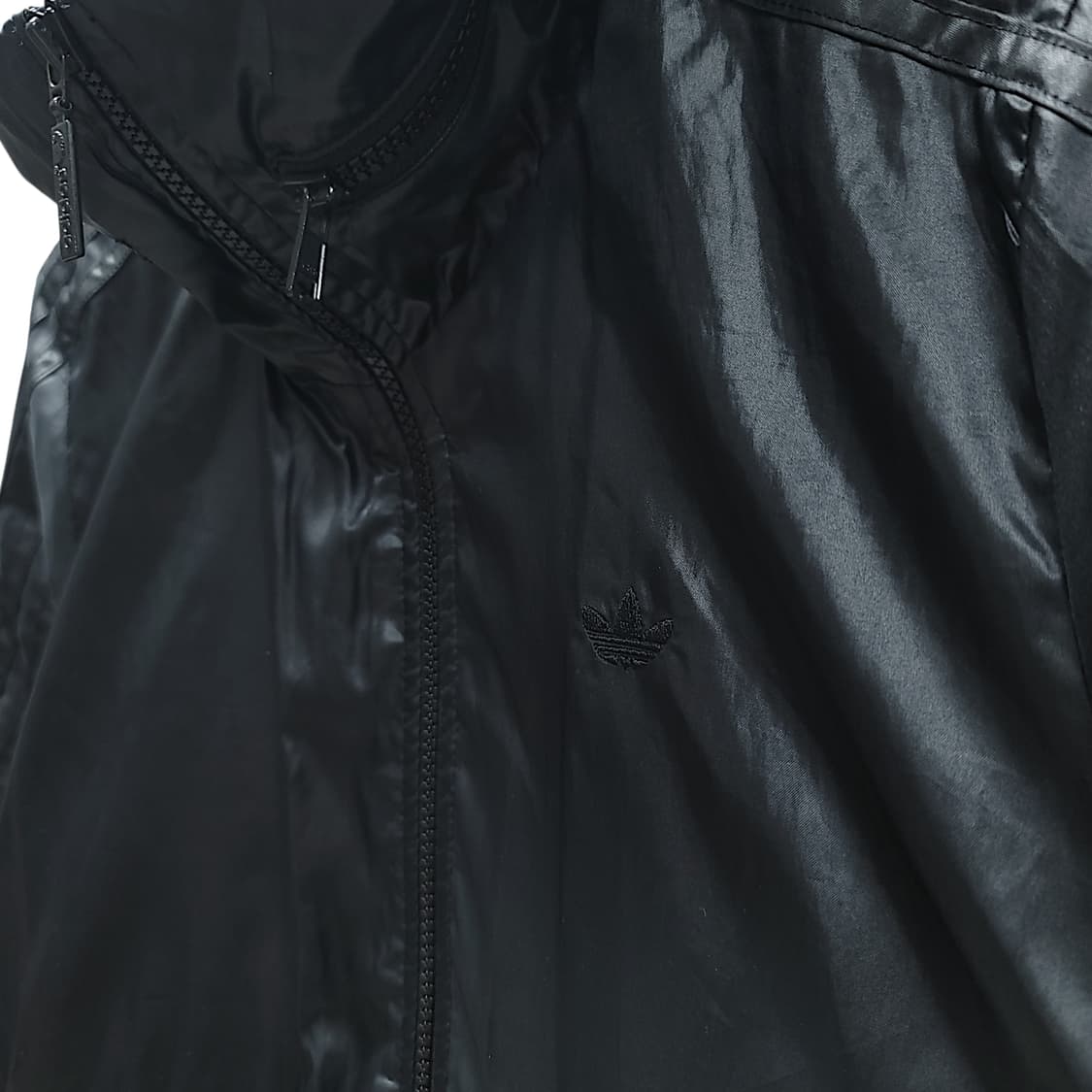 [100] 아디다스 파이어버드 올 블랙 유광 유틸리티 집업 자켓 상품이미지4