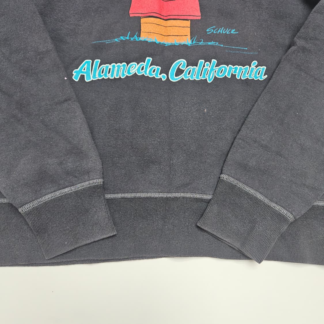 (무료배송) 버즈릭슨 스누피 빈티지 복각 스웻셔츠 / 블랙 / M사이즈 상품이미지4