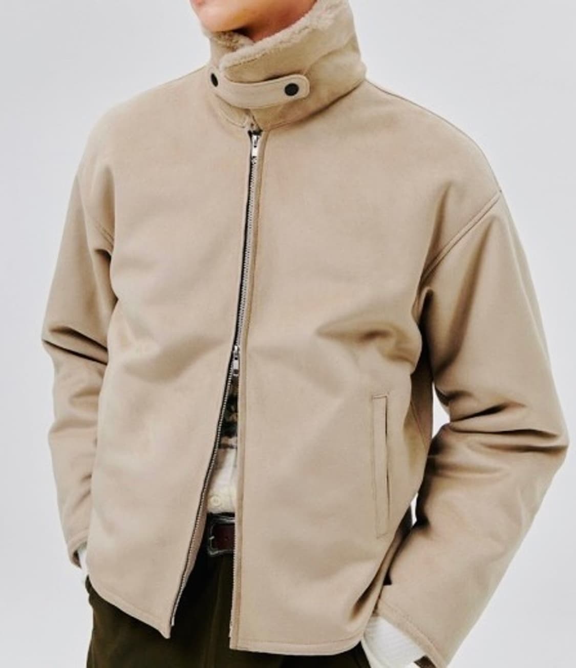 (새상품) 도프제이슨 심플 스웨이드 무톤 자켓 / L 상품이미지5