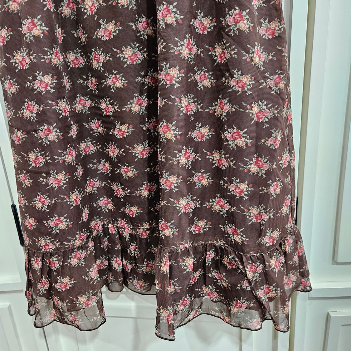 리즈리사 플라워 초코쉬폰 원피스 상품이미지4