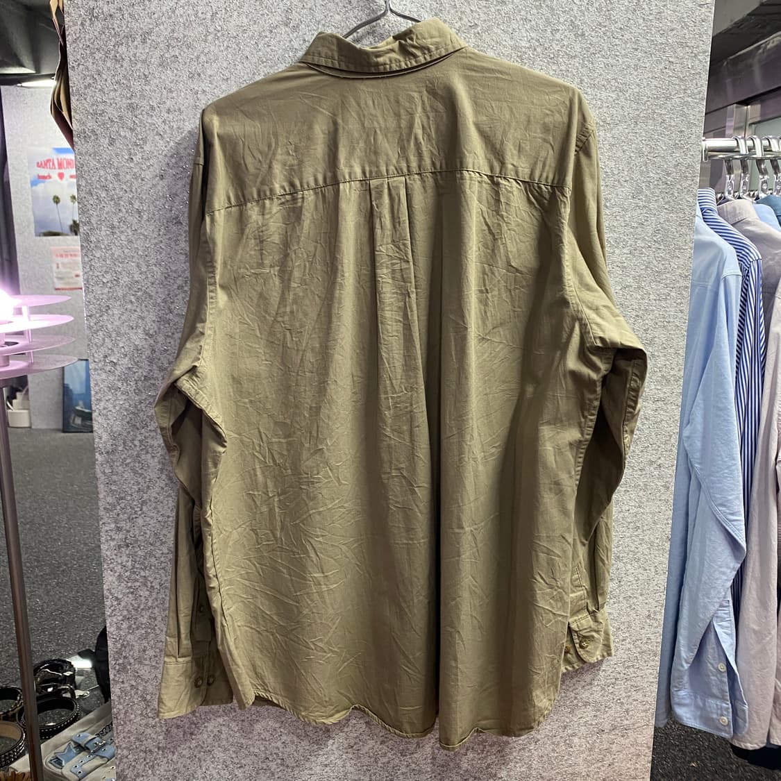 폴로 랄프로렌 자수로고 베이지 솔리드 셔츠 B3738 상품이미지5