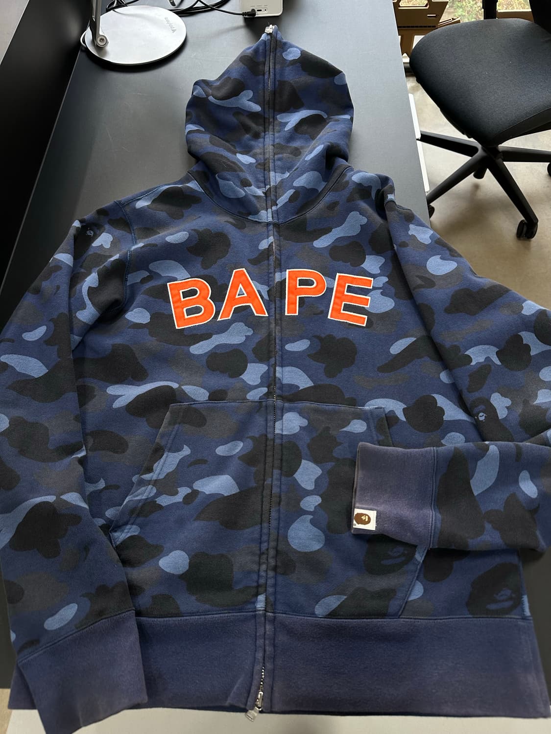 베이프 1st컬러카모 풀 후드집업 청계 상품이미지6