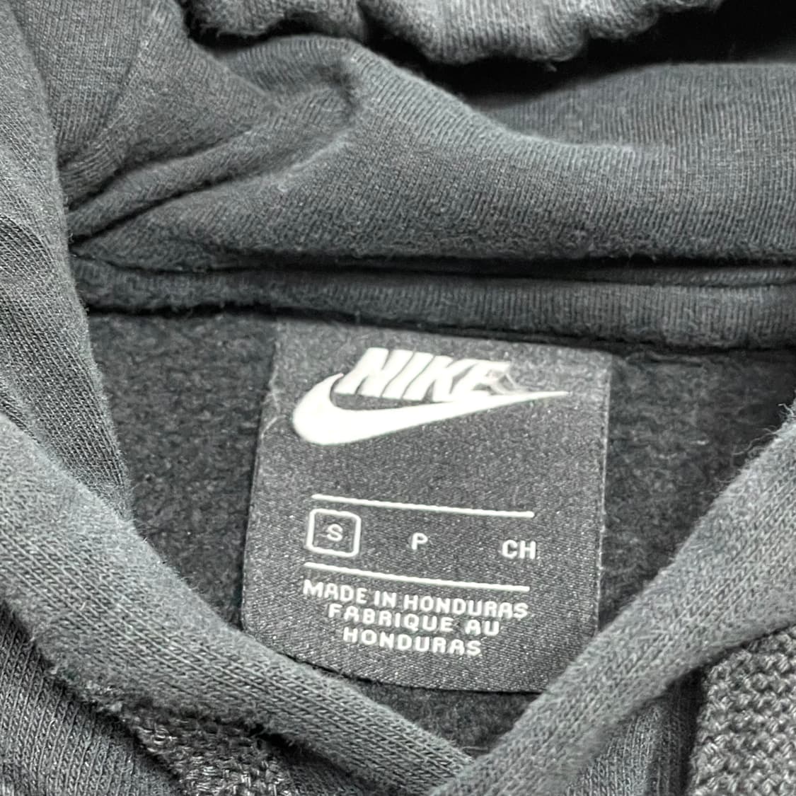 나이키 스펠로고 블랙 기모 후드티셔츠 남성S 상품이미지3