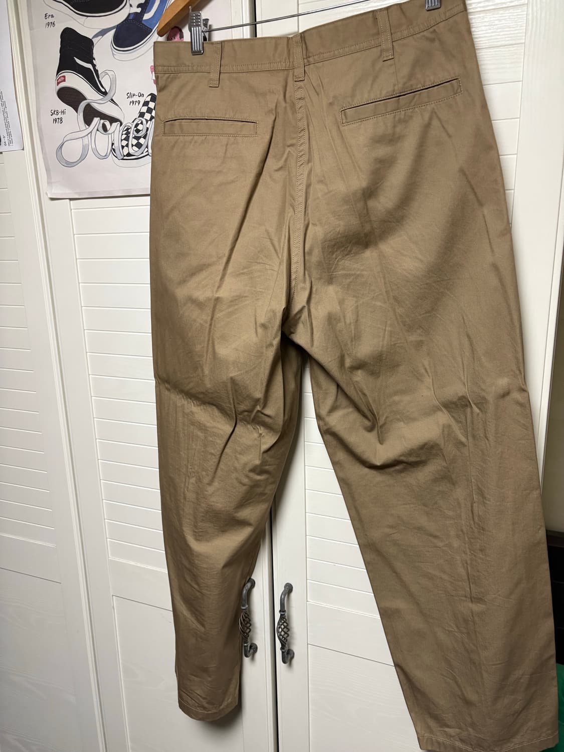 유니클로U 와이드핏 치노팬츠 34 브라운 (82) 상품이미지3