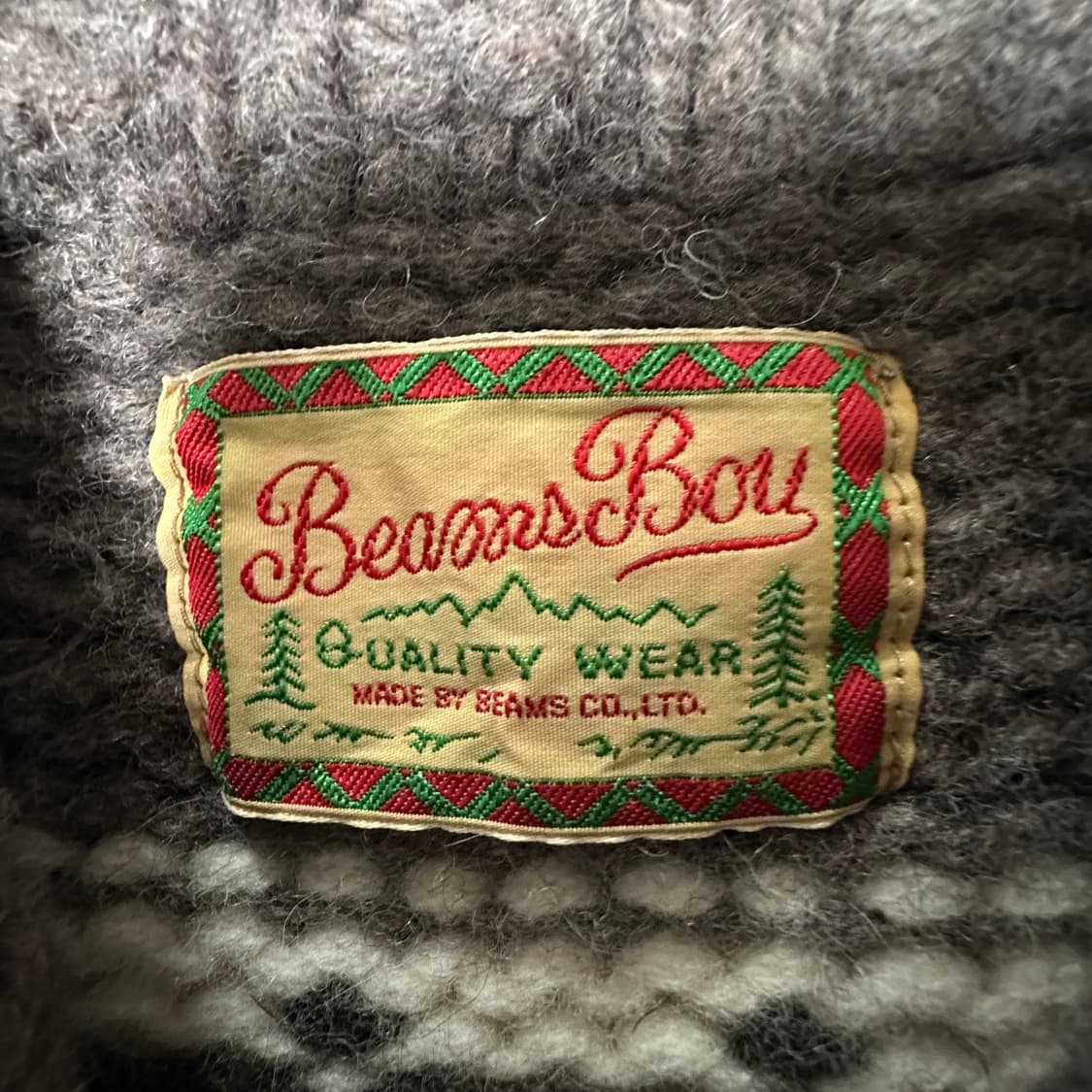 BEAMS BOY wool 100% knit vest 상품이미지3