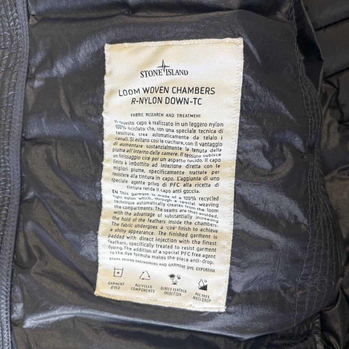 [XL Size] 스톤아일랜드 경량패딩 상품이미지5