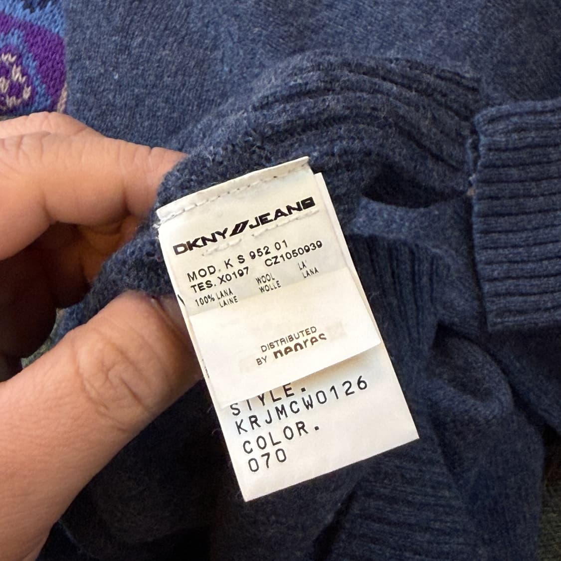 DKNY JEANS  라이트닝 심볼 니트 스웨터 상품이미지7